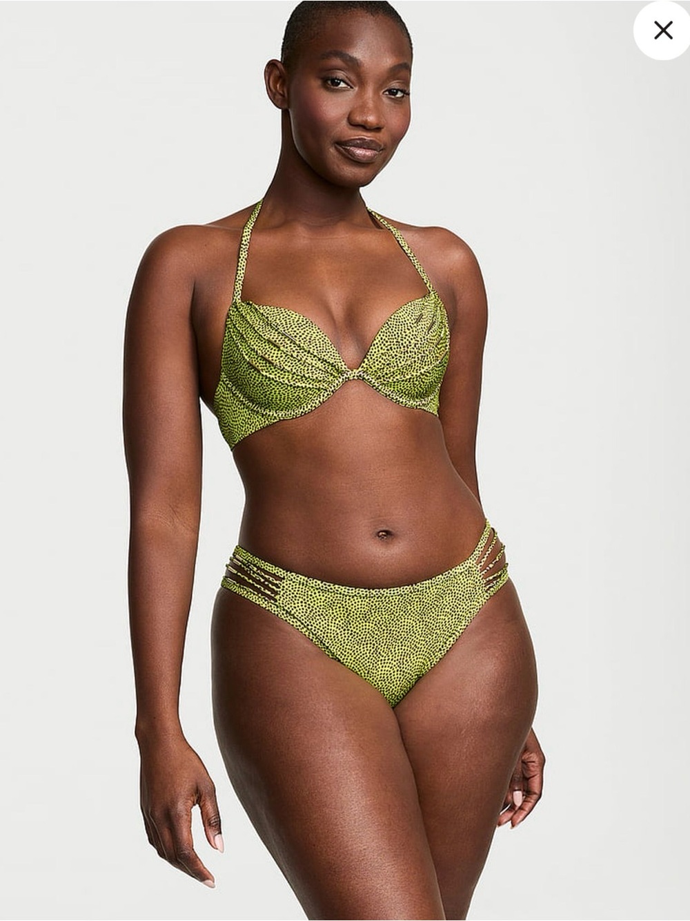 NWT Victoria’s Secret Strappy Bikini Bottoms XL lime green